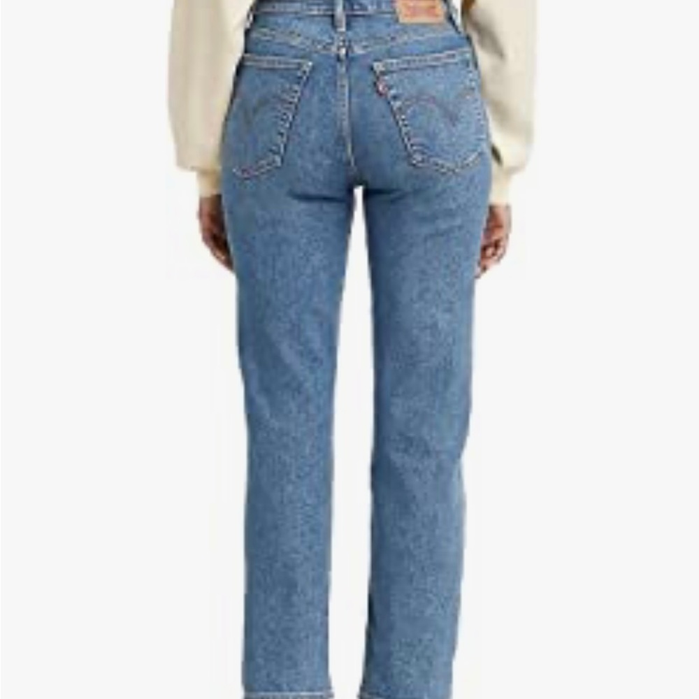 High rise wedgie straight Levi’s jeans